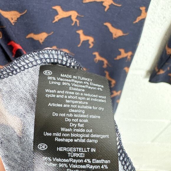 Hobbs London Dog‎ Print Midi Dress - Picture 8 of 8